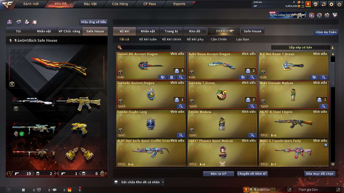 shop acc cf uy tin gia re